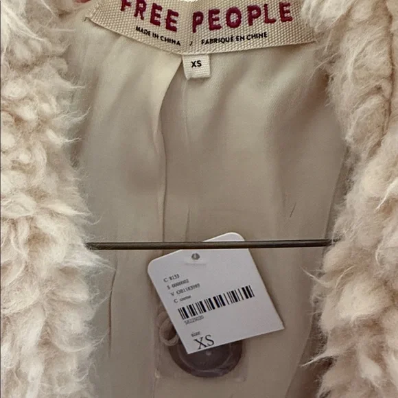 Brand New Free People Beige Teddy Jacket - Picture 3 of 5